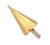 Fongmore 4-42mm HSS Titanium Coated Step Drill Bit High Speed Steel 10mm Handle Shank Quick Change Cone Drill Bit Hole Cutter For Metal Plastic Wood