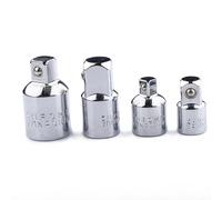 Fongmore 4pcs Square Ratchet Socket Adapter Reducer Kit 1/2 to 3/8 Plug Adapter 3/8 to 1/2 Plug Adapter 3/8 to 1/4 Plug Adapter (Silver Color)