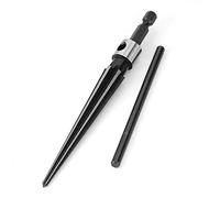 Fongmore Hex Head T Handle Tapered Reamer 6 Fluted Chamfer Reaming Tool Guitar Bridge Pin Hole Handle Tapered Reamers Woodworker Luthier Tool 1/8"-1/2" (3-13mm)