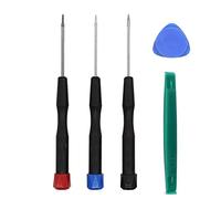 Fongmore P2 P5 P6 0.8mm 1.2mm 1.5mm TS1 TS4 TS5 Pentalobe Five-Star Screwdriver for iPhone MacBook Pro, Air Retina Assembly with Pry Tools