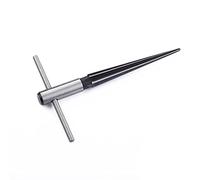 Fongmore T Handle Tapered Reamer 6 Fluted Chamfer Reaming Tool Guitar Bridge Pin Hole Handle Tapered Reamers Woodworker Luthier Tool 1/8"-1/2" (3-13mm)