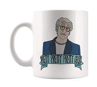 Fonhark - Larry David Mug (Curb your Enthusiasm, Jerry Seinfeld, George Costanza, Elaine Benes, Cosmo Kramer, SNL Amy Schumer), 11 Oz Novelty Coffee Mug/Cup, White