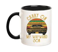 Fonhark - Supernatural Mug Carry On My Wayward Son, 11 Oz Novelty Coffee Mug/Cup
