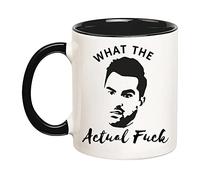 Fonhark - What The Actual , Creek Merch, David Rose Quotes Mug, 11 Oz Novelty Coffee Mug/Cup