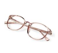 FONHCOO Blue Light Blocking Glasses Women Men Computer Eyeglasses,TR90 Fashion Round Transparent Anti Blue Light Glasses with Anti Eyestrain & UV Glare for Gaming & Reading
