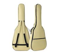 FonHNDG 40/41 Inch Oxford Fabric Acoustic Guitar Gig Bag Waterproof Backpack Cotton Double Shoulder Straps Padded Soft Case for Carrying Guitars(Yellow)