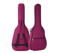 FonHNDG 40/41 Inch Oxford Fabric Acoustic Guitar Gig Bag Waterproof Backpack Cotton Double Shoulder Straps Padded Soft Case for Carrying Guitars(Red)
