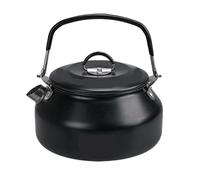 FonHNDG Camping Kettle 0.8L Portable Hiking Kettle with Handle Ultralight Coffee Anti-Slip Lightweight Pot Tourist Cookware Supplies(Black)