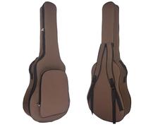 FonHNDG Classic Guitar Case Bag Double Shoulder Strap Acoustic Backpack Cotton Thickening Soft Cover for Carrying Guitars(40-41Inch Coffee)