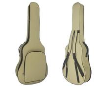 FonHNDG Classic Guitar Case Bag Double Shoulder Strap Acoustic Backpack Cotton Thickening Soft Cover for Carrying Guitars(40-41Inch Khaki)