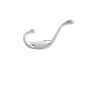 FonHNDG Coat Hooks 1pcs Hooks Bronze Retro Cast Iron Old Style Industrial Vintage Rustic Coat Easy Install with Screw Holes(407-white)