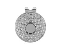 FonHNDG Golf Hat Clip Magnetic Golf Cap Clips with Magnet Ball Marker Holder Durable Corrosion-resistant Golf Putting Green Accessories for Golf Hat, Course(A Silver 25mm)