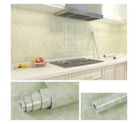 FonHNDG Kitchen Oil Proof Wallpaper 10M x 80CM Marble Self Adhesive Wallpaper Waterproof Oil Proof Kitchen Stickers(Color 8,60cm x 5m)