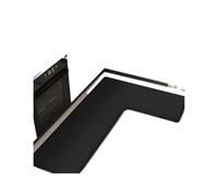 FonHNDG L-Shaped Bathroom Rug Thickened Kitchen L-shaped Large Carpet Absorbent Floor Mat Non-slip Soft Oil-absorbing Foot for Corner Showers(Black,120cmx80cmx45cm)