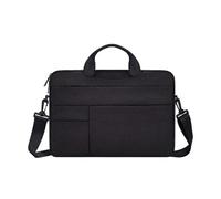 FonHNDG Laptop Bag Universal Laptop Bag 13/14/15 Inch Notebook Messenger Shoulder For Computer Handbag Briefcase Travel(Black with strap,15.6 inch)