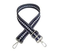 FonHNDG Shoulder Bag Strap Adjustable Straps for Crossbody Messenger Shoulder Bag Accessories Handbag Straps for Crossbody bag, shoulder bag(Blue-silver)