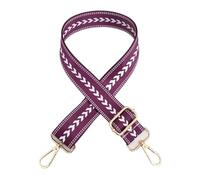 FonHNDG Shoulder Bag Strap Adjustable Straps for Crossbody Messenger Shoulder Bag Accessories Handbag Straps for Crossbody bag, shoulder bag(Purple-gold)