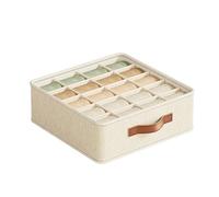 FonHNDG Underwear storage box 1/2/4PCS Underwear Storage Box Foldable Drawer Compartment Organizer(20Cells,2PCS)