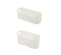 FonHNDG Underwear storage box Closets Clothes Organizer Box Wall Mounted Underwear Bra Socks Storage Boxes(White 2pcs)