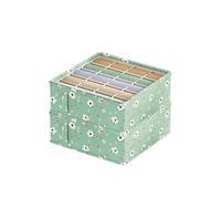 FonHNDG Underwear storage box Underwear Organizer Socks Classification Box Foldable Drawer Compartment(20-grids 2PCS)