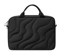 FonHNDG Wave Quilted Laptop Sleeve Bag with Handle | Shockproof Puffer Notebook Carrying Case Portable Soft Computer Cover 14 16 Inch
