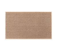 FonHNDG Woven Door Mat Washable Kitchen Rug Faux Sisal Running, Woven Mat Runners With Back Made Of Rubber(50X80CM)