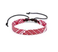 FonHNDG Woven Rope Bracelet Geometric Polka Dot Bracelet for Men Women Hand Multicolor Weave