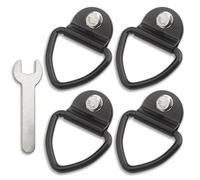 Fonixte 4-Pack Heavy Duty Tie Down Kit for Ruffland Kennels - Tie Down D-Ring Kit, 1000LB Load Capacity with Wrench - Quick & Secure Installation, Ideal for Securing Your Crates in Vehicle