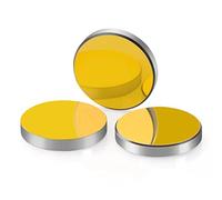 FONLAND 3PCS CO2 Laser Si Reflective Mirrors Coated Gold Dia.20mm for CO2 Laser Engraver Cutter 10W-200W, Si Mirror Silicon Material Reflector Lens for Laser Engraving Cutting Machine