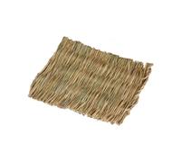Fonowx 10Pcs Hamster Grass Mat Woven Bed Mat Small Animal Rabbit Grass Mat Grass Woven Bed for Squirrel Syrian Rat Chinchilla Parrot, Large 40cmx28cm