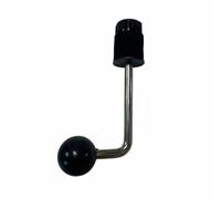Fonowx 2 Pieces Cymbal Stand Clamp Drum Bracket Set Adjustable Tom Holder Rod Flexible Angle Alloy Suitable for Home Practice Live Performance, Right Angle 40MM Cymbal Holder Clamp