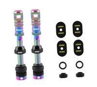 Fonowx 2 Pieces Tubeless Valve Presta Universal Valve Core Removal Tool Spoke Key Valve Core Premium Aluminum Alloy for Effective, Colorful