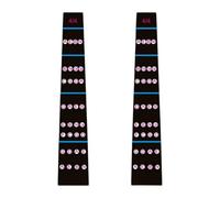Fonowx 2 Pieces Violin Finger Stickers Finger Guide Stickers Fretboard Note Stickers Fingerboard Markers Reusable PVC Construction Suitable for Kids Adult Be, Style A