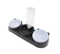 Fonowx 3-in-1 Automatic Cat Feeder with 500ml Water Dispenser, 15° Tilted Bowl, Detachable, Easy to Clean, Suitable for Feeding Medium Cats, Gray