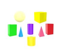 Fonowx 3D Figures Geometric Solids Educational Supplies for Home Children Teachers Lightweight Blocks And Girls