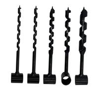 Fonowx 5 pcs Hand Auger Wood Drill, Versatile Wood Drill Set, Survival Settlers Tool, for Bushcraft Backpack, Camping, Outdoor, Hiking and Woodworking