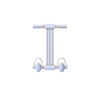 Fonowx Abdominal Exercise Device Sit Up Bar Core Resistance Pedal Roller With Central Handle And Looped Foot Pedals Suitable for Apartment Exercise Bed Workouts, Sea Salt Blue