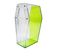 Fonowx Acrylic Terrarium for Reptiles, Shaped Like An Amphibian Nest, with Ventilation And Jumping Capabilities. Ideal for Hermit Crabs, Green