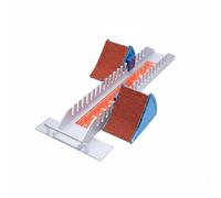 Fonowx Adjustable Starting Sprint Athletics Device With Aluminum Alloy Build And Anti Slip Pedal Texture Suitable For School Practice Sprint Time Trials, Q64 Starting Block