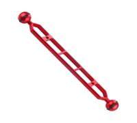 Fonowx Aluminum Alloy Extension Arm with Double Ball Joint, Extension Arm for Photography Equipment, Portable And Connector for Equipment, Red