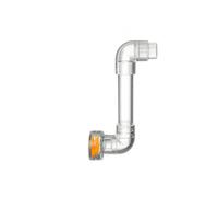 Fonowx Aquarium Rotating Outlet Kit Return Nozzle Clear Tube Elbow Fittings Straight Tubes Build for Driving Impeller and Shaping Moving Discharge Point, 20mm, Single Outlet Kit