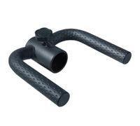 Fonowx Barbell Training Handle Curved Barbell Handle Crossbar Grip Attachment Sleeve Attachment Carbon Steel Seamless Steel Stable Support Matte Black
