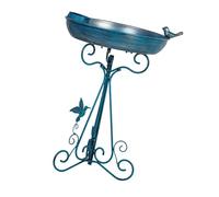 Fonowx Bird Bath, Bird House, Weatherproof Gifts, Accessories, Garden & Patio Decoration, Iron Ornament for Outdoor Patio