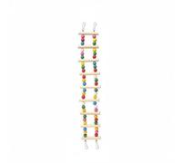 Fonowx Bird Cage Ladder Parrot Ladder Bird Perch Bird Rope With Wooden Steps And Side Beads Sturdy Build And Hook Ends Suitable for cage training daily movement pet birds, 9-Step Ladder