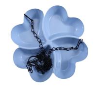 Fonowx Bird Feeder And Waterer with Hook, for Hanging in The Garden Or Around A, blue