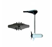 Fonowx Boat Propulsion Inflatable Boat Thruster Shaft Propeller Assembly With Rudder Response 12V 25lbs Thrust Suitable for rivers lakes navigation