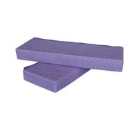 Fonowx Bolster Pillow Set Sponge Cushion Restorative Support Block Rectangular Removable Cover Suede Cloth Suitable for Practice Meditation Living, Linen Purple