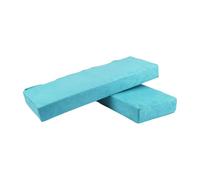 Fonowx Bolster Pillow Set Sponge Cushion Restorative Support Block Rectangular Removable Cover Suede Cloth Suitable for Practice Meditation Living, Blue