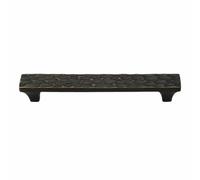 Fonowx Cabinet Handle Brass Drawer Pull Knob Hardware with Hammered Textured Surface and Antique Finish for Reliable Daily Use Suitable for Kitchen remodel Room Decoration, Array, Coffee, 128mm