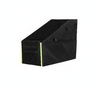 Fonowx Car Trunk Storage Basket Oxford Cloth Bike Container Portable Carrier Reinforced Open Top Suitable for Athletic Gear Storage car Trunk Management, Black, Black, Small Without Wheels